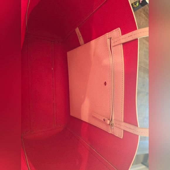 NWOT Kate Spade Flights of Fancy Skirt the Rules hallie tote purse urchin pink - Picture 6 of 11